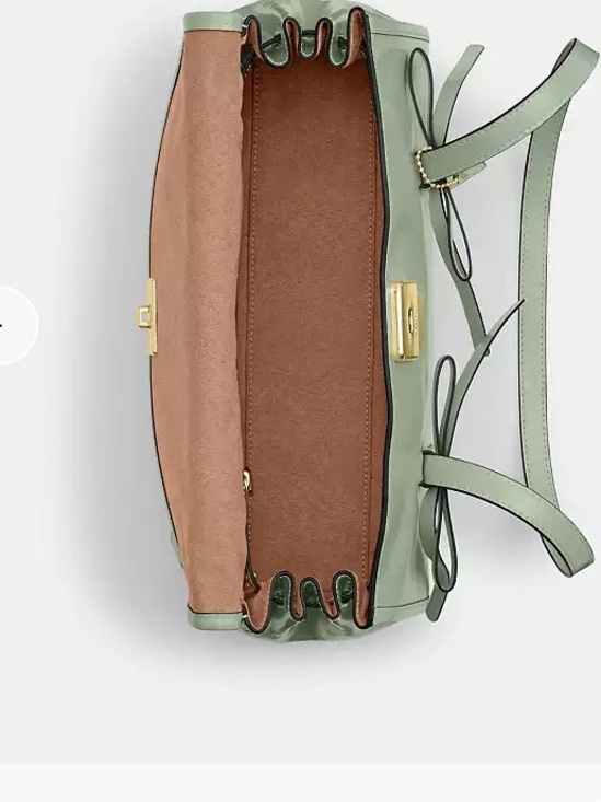 NWT Coach Bridget Flap Shoulder Bag With Bows CDY94 Gold  Coach Bridget Flap Shoulder Bag with. Bows in Pistachio Sage Mint